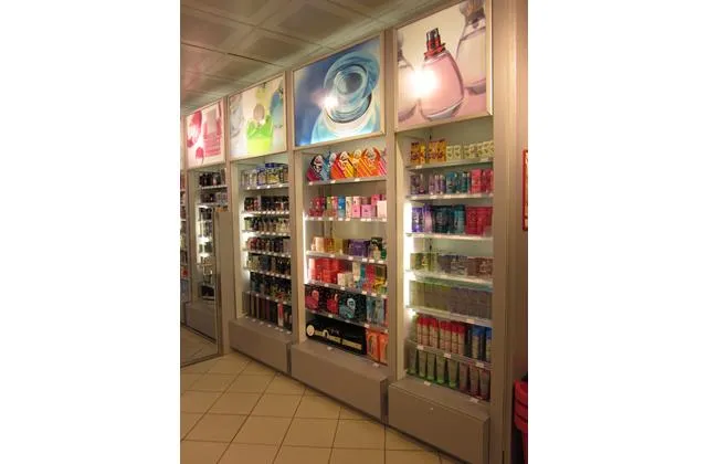 Technical retail store — Perimeter and gondola units combined
